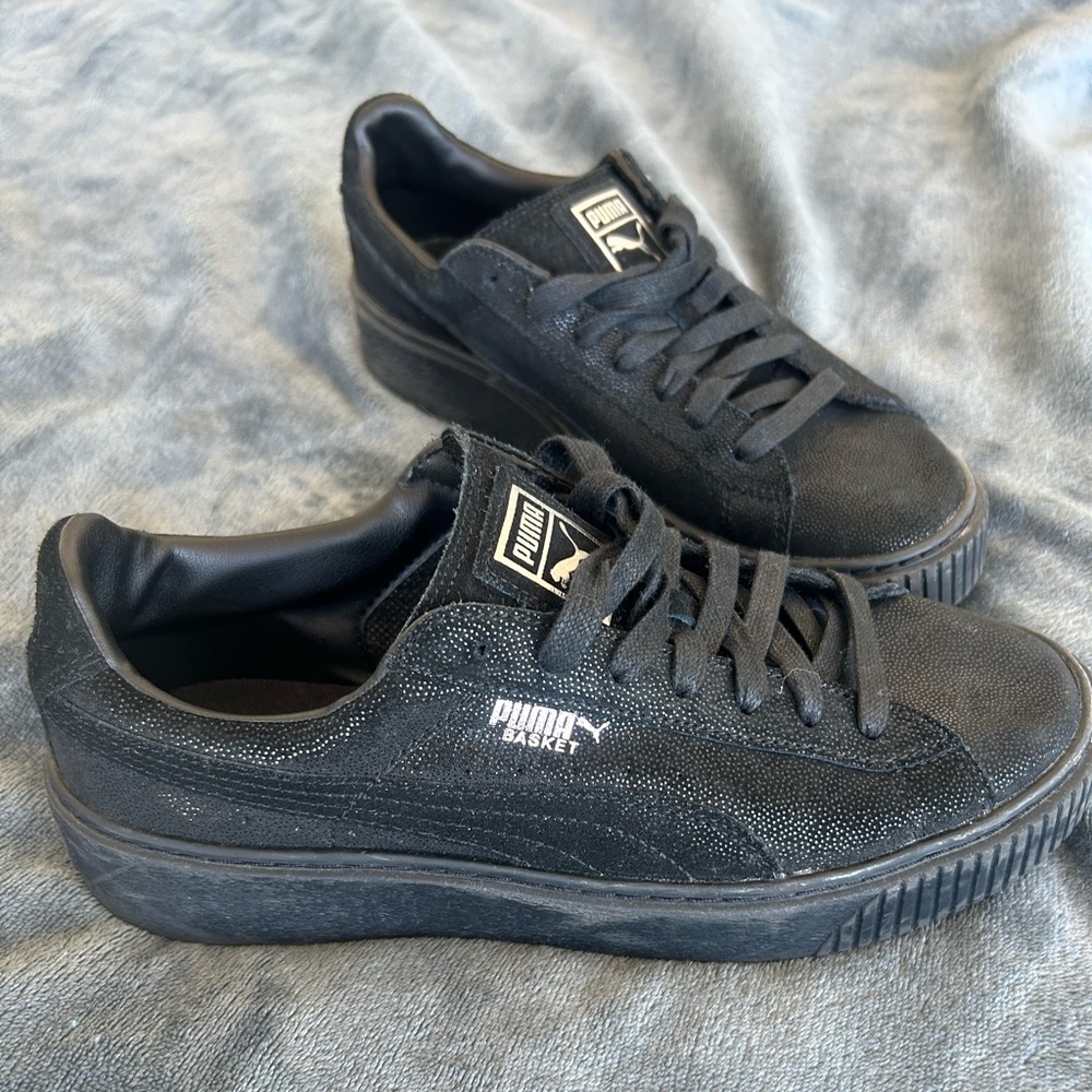 Puma Basket Platform Reset Suede Sneaker